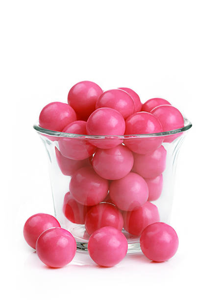 Pink Gumballs stock photo