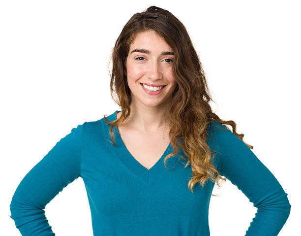 Happy Young Woman Looking At Camera