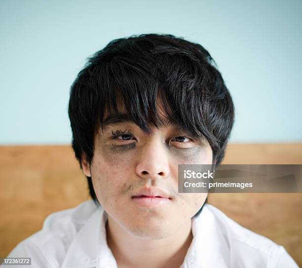 Tired Man Waking Up In The Morning Stock Photo - Download Image Now - 20-24 Years, Adult, Adults Only