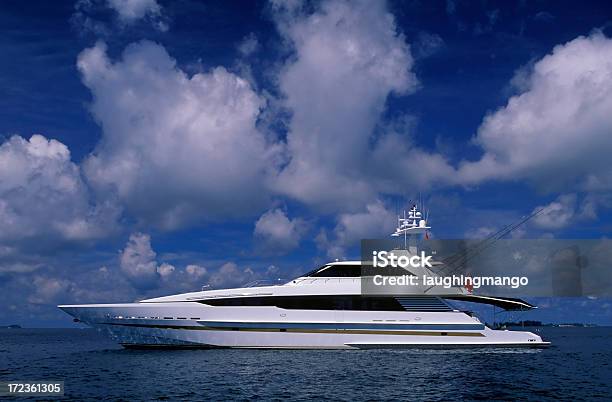 Luxury Motor Yacht Stock Photo - Download Image Now - Yacht, Large, Luxury