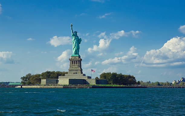 istock Liberty Island with flag Flying 172361578