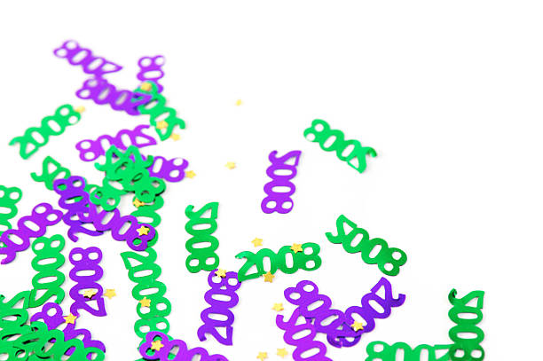 istock Confetti 2008 in Mardi Gras colors 172361586