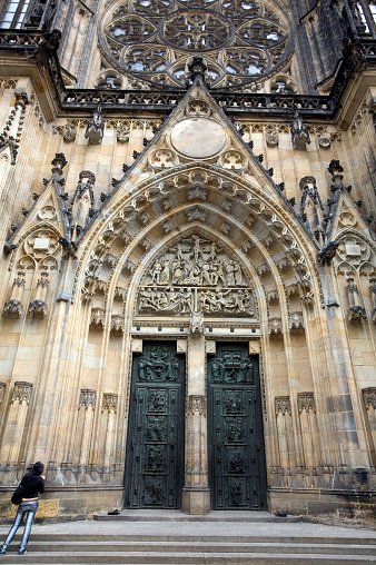 St. Vitus' Cathedral doors, Prague, Czech Republic