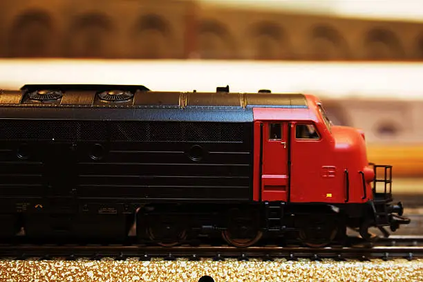 Scale Ho (1:87) model of diesel locomotive danish class MY. Model Railway type 3-rail AC.Other model railroad pictures: