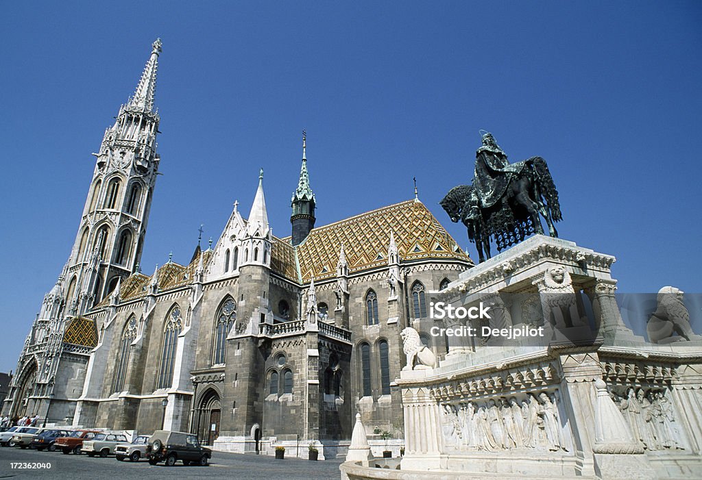 Catedral de St Matthias en Budapest, Hungría - Foto de stock de Aguja - Chapitel libre de derechos