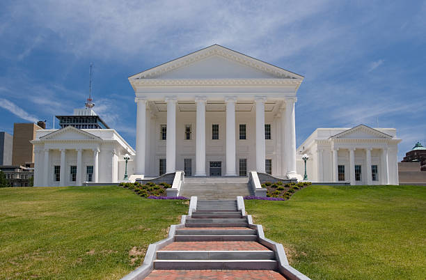 Virginia State Capitol Front Summer stock photo