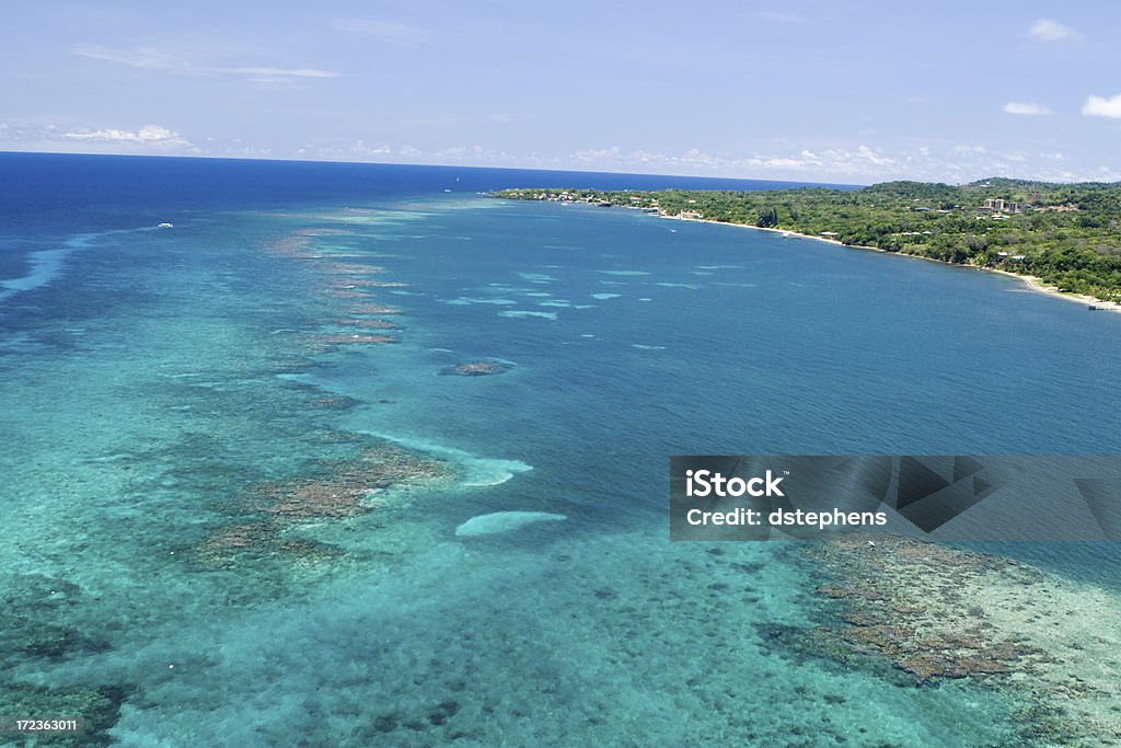 Widok z lotu ptaka na wyspie tropikalny - Zbiór zdjęć royalty-free (Bez ludzi)