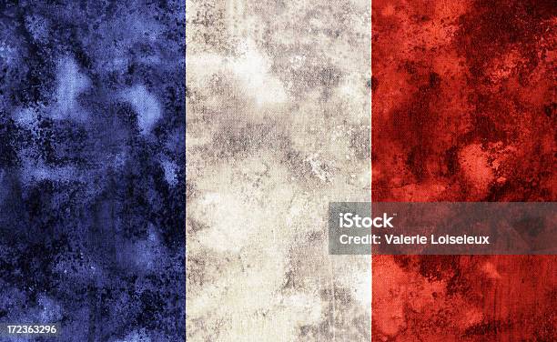 Stary Flaga Francji - zdjęcia stockowe i więcej obrazów Flaga Francji - Flaga Francji, Niehigieniczny, Flaga