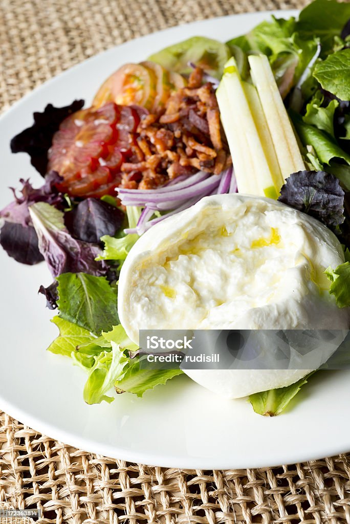Salada de muçarela - Foto de stock de Alface royalty-free