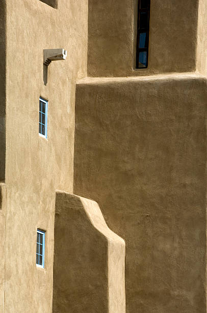 산타페이의 - santa fe new mexico mexico adobe house 뉴스 사진 이미지