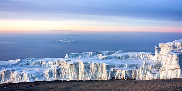 Mt. Kilimanjaro Glacier stock photo