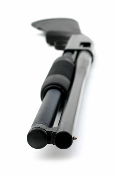 istock Black Riot Gun (shotgun) - Barrel View 172364740