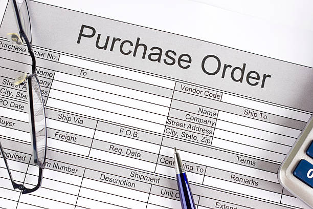 Purchase order stock photo