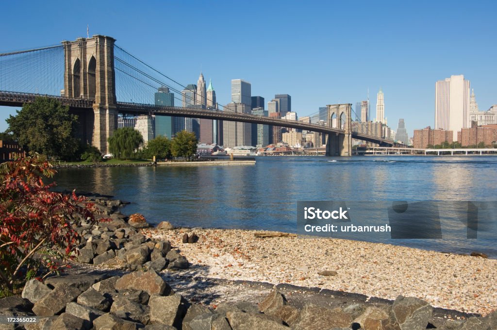 Pont de Brooklyn - Photo de Bleu libre de droits