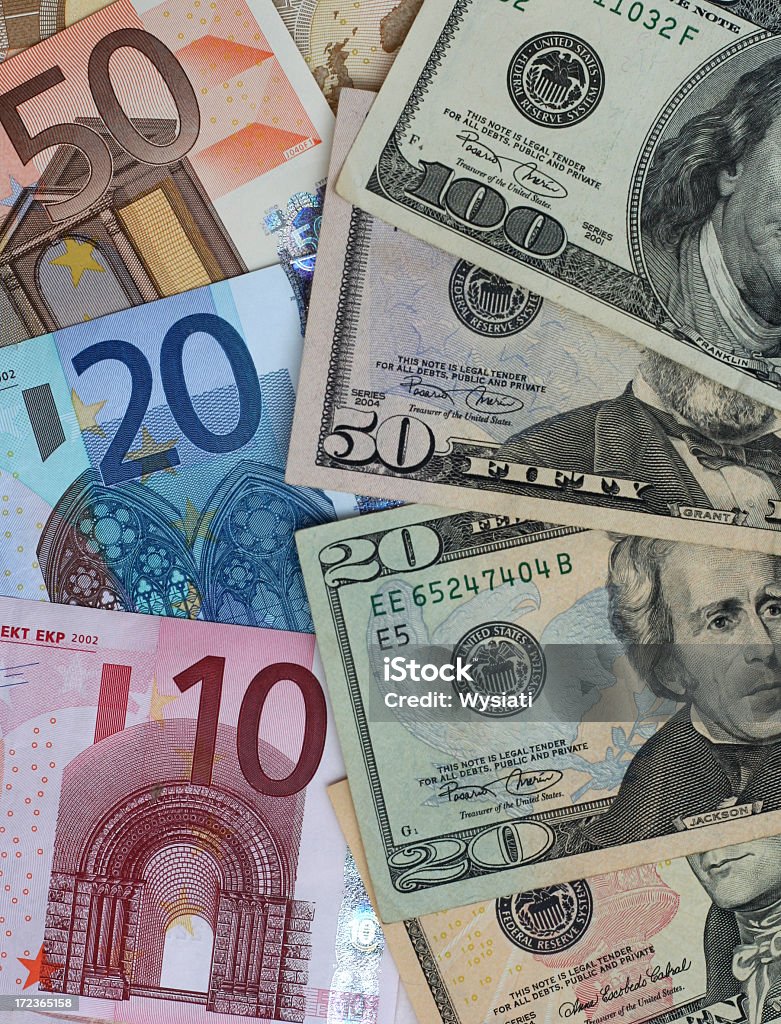 Échange Euro USD - Photo de Affaires libre de droits