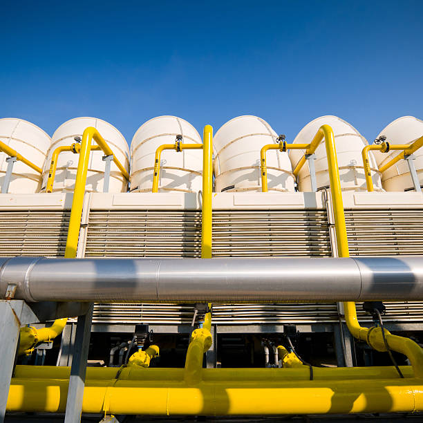 istock Sets of cooling towers in conditioning systems 172365623