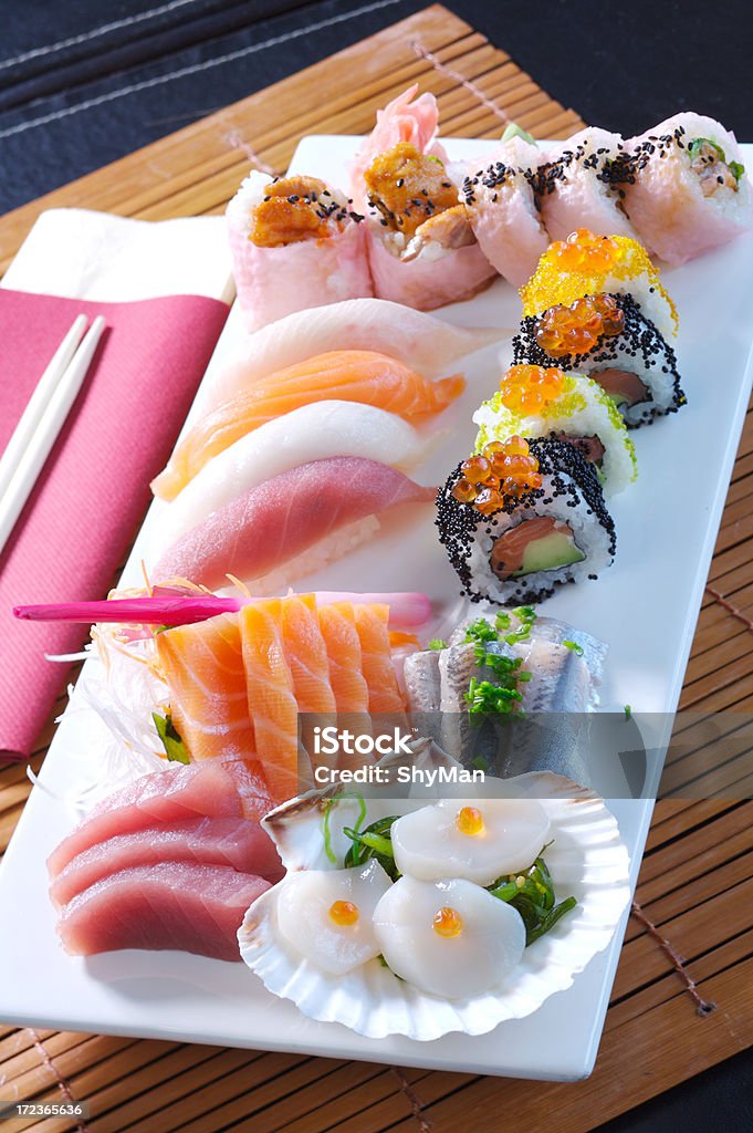 set di Sushi - Foto stock royalty-free di Alimentazione sana