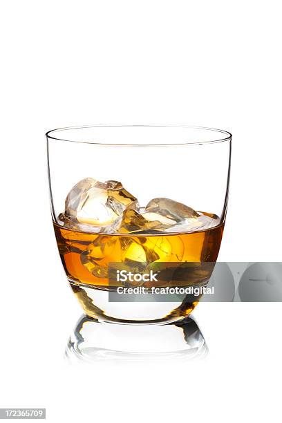 Whisky With Ice Cubes Stock Photo - Download Image Now - Alcohol - Drink, Blended Drink, Brandy