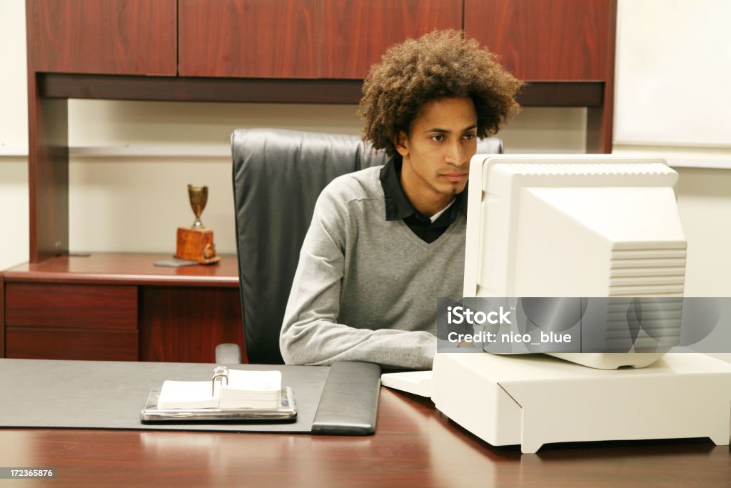 Business-Mann bei der Arbeit - Lizenzfrei Auszubildender Stock-Foto