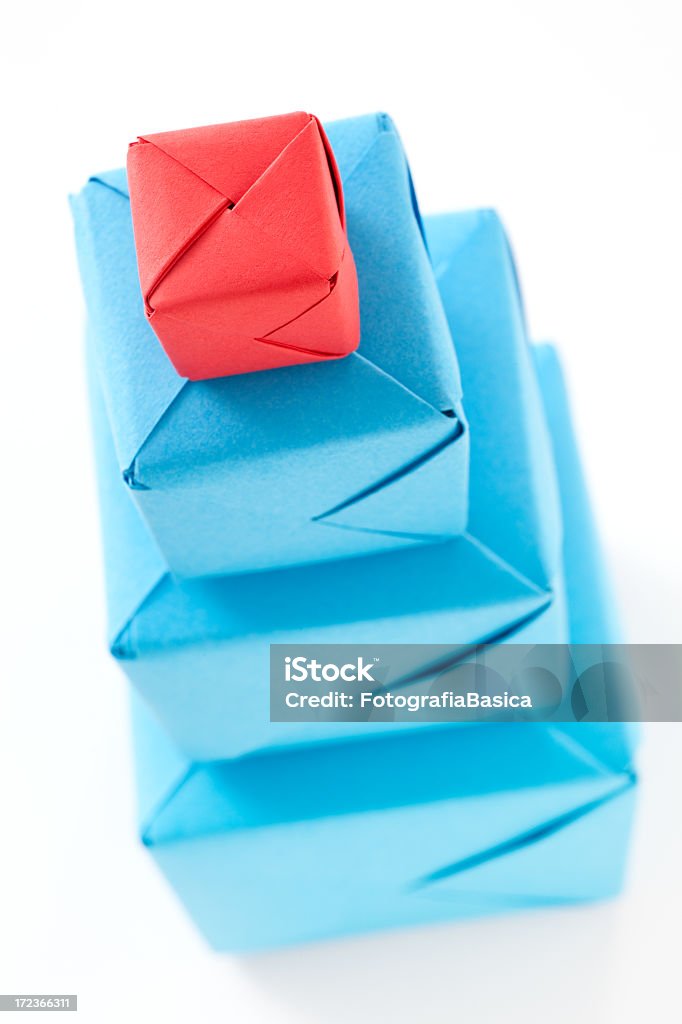 Piramide di cubi - Foto stock royalty-free di A forma di blocco