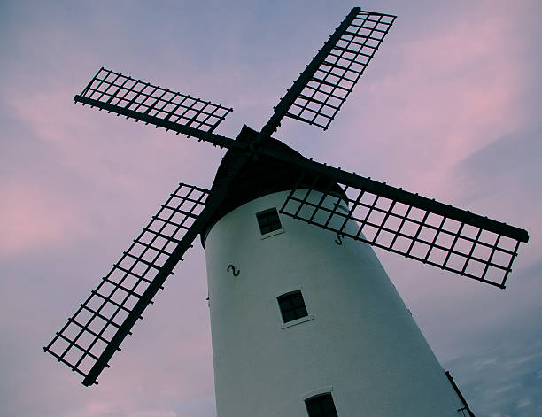Windmill at Lytham St Annes Lancashire England stock photo