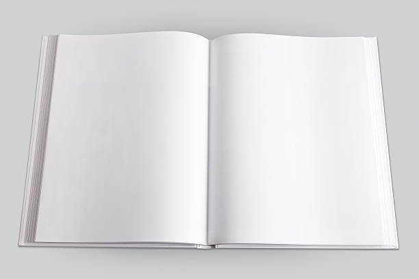 istock open hardcover book with blank pages isolated 172366851
