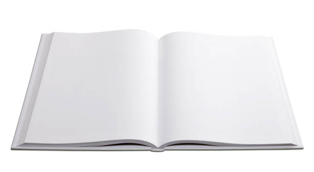 istock open hardcover book with blank pages isolated 172366854