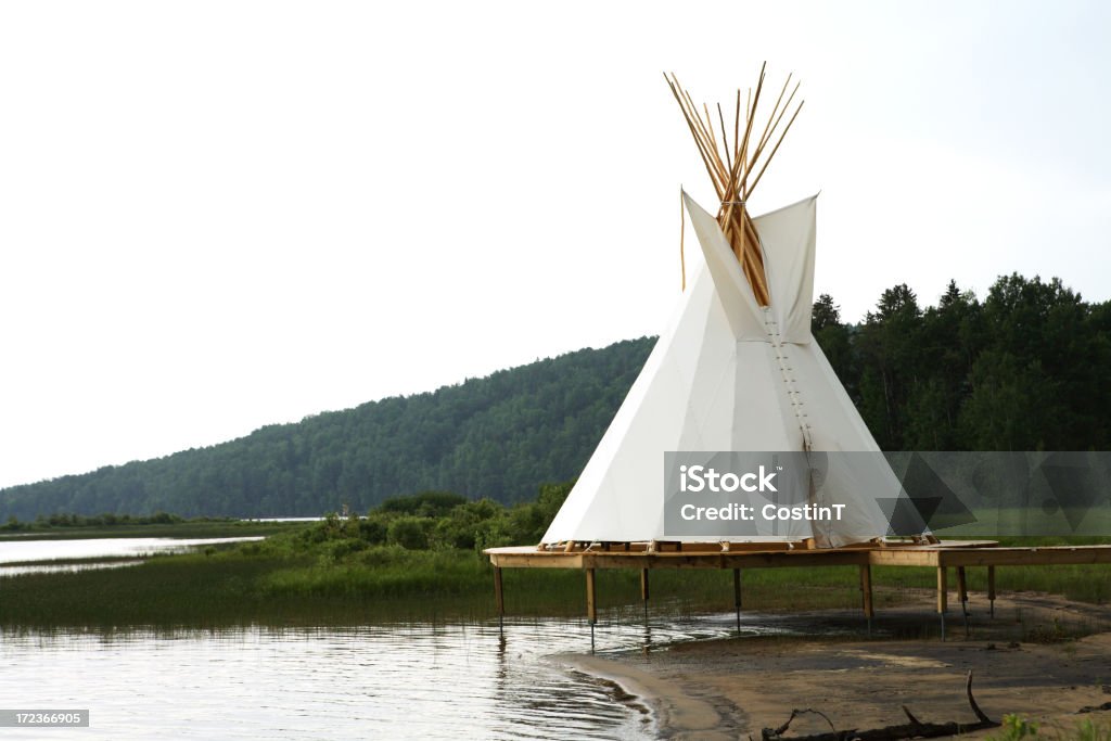 Indian tenda. - Foto stock royalty-free di Campeggiare