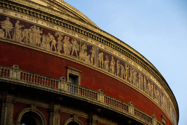 London, UK - March 23 2024: The Royal Albert Hall exterior daytime view