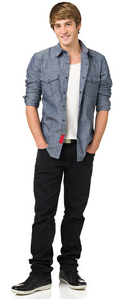 istock Casual Young Man Standing Portrait 172367354