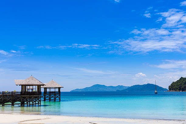リゾートのトロピカルな島々の観光 - pacific ocean tourist resort day reflection ストックフォトと画像