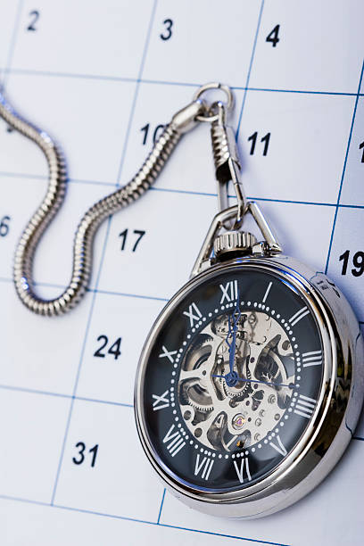 istock Pocket watch and calendar 172367991