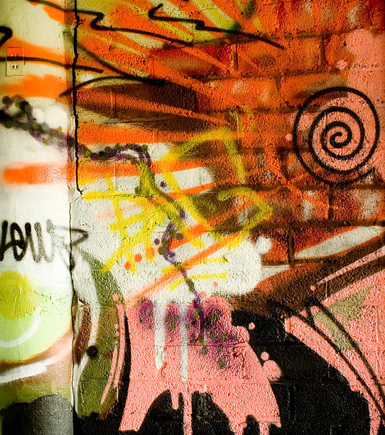 istock Wall and Post Graffiti in Abandoned Factory 172368268