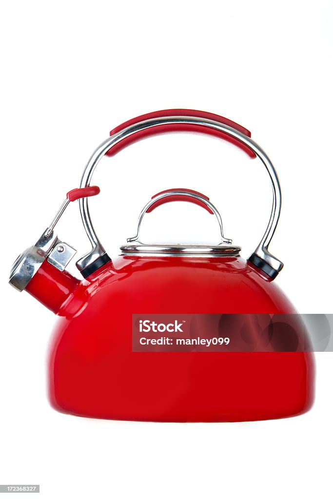 red teapot isolated isolated shot of a red teapot Asian Culture Stock Photo