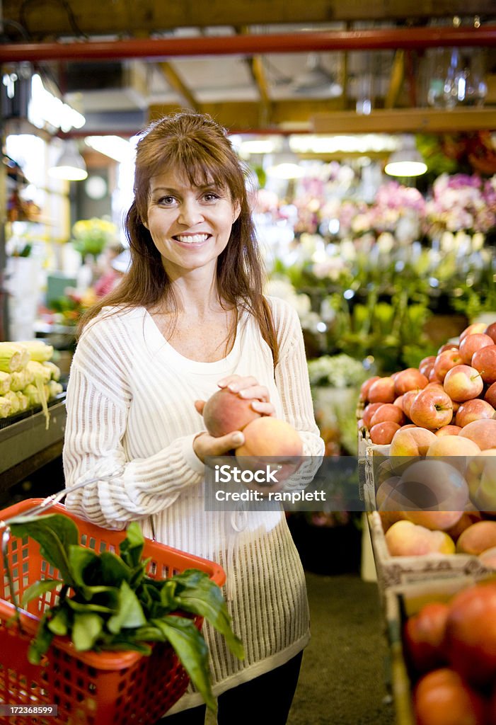 Shopping at the Market  Fruit Stock Photo