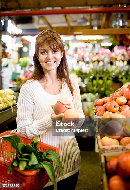 Shopping At The Market Stock Photo - Download Image Now - Fruit, Market - Retail Space, Vegetable