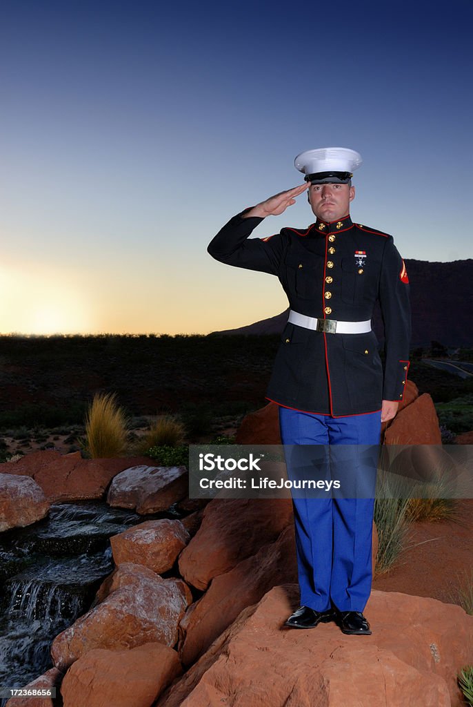 Modello Marine-Semper Fi - Foto stock royalty-free di Marines