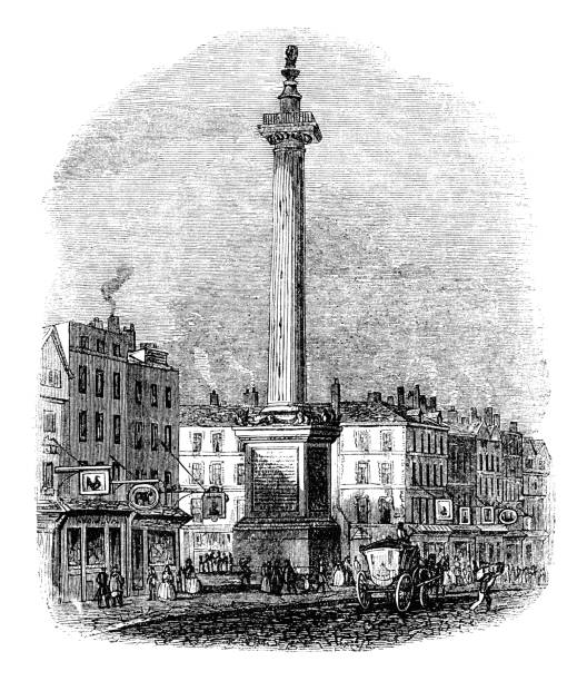 istock The Monument, City of London (Victorian woodcut) 172368728