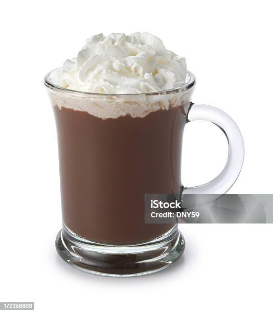 Tivemos De Chocolate Quente Com Chantilly Isolado Em Fundo Branco - Fotografias de stock e mais imagens de Calor