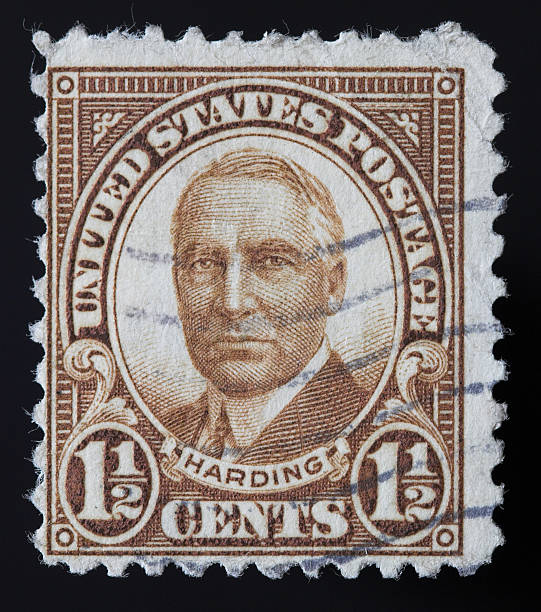 istock Vintage Harding stamp 172368824