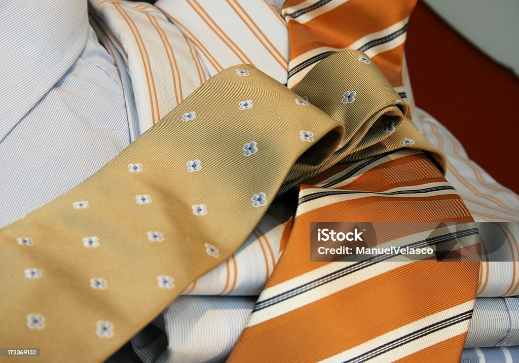 Krawatten auf Hemden - Lizenzfrei Bekleidungsgeschäft Stock-Foto