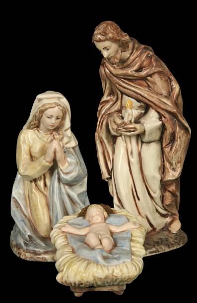istock Religious: Christmas Nativity on Black background 172369466