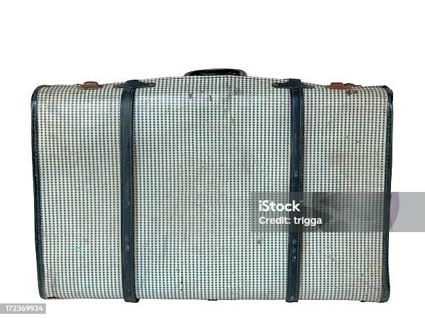 Battered Retro Suitcase Stock Photo - Download Image Now - Backdrop - Artificial Scene, Bag, Blank