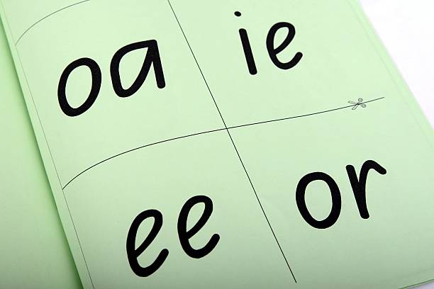 Literacy Education Concept Book for spelling