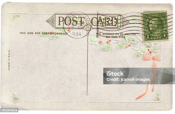 Vintage Weihnachten Postkarte Stockfoto und mehr Bilder von Postkarte - Postkarte, Weihnachten, Altertümlich