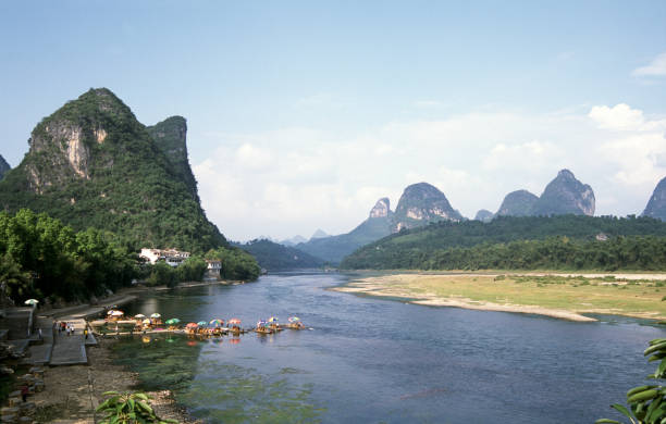 istock Boats in the Li River 172370546