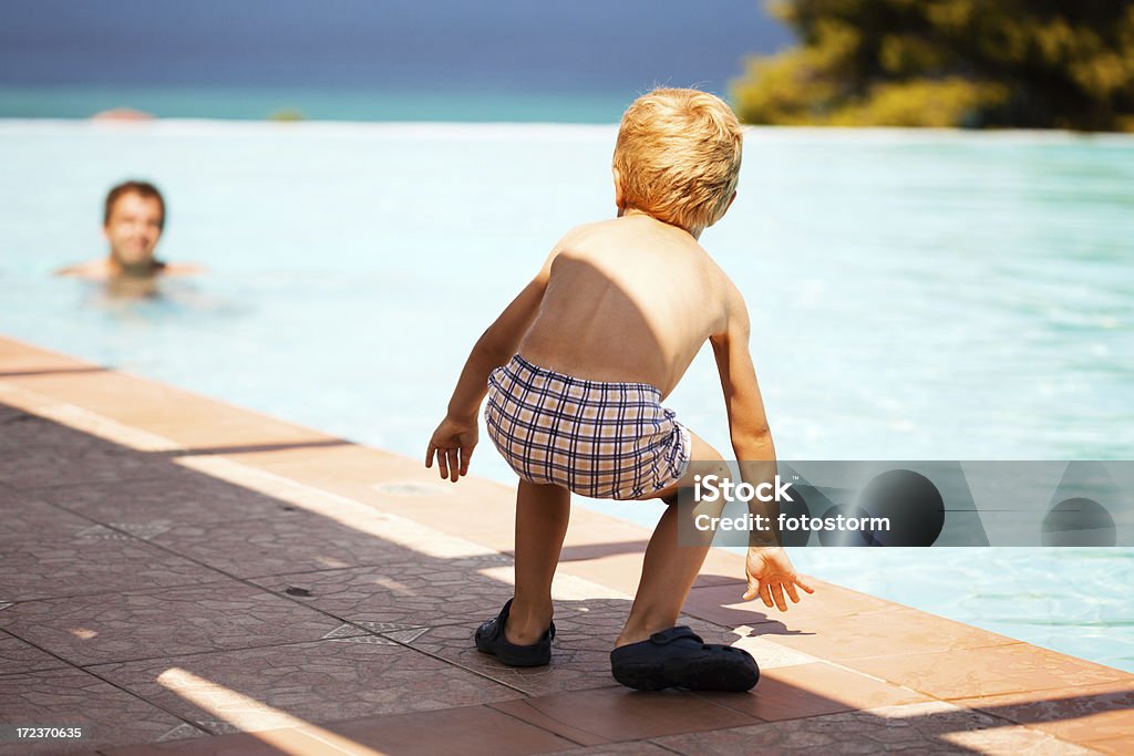 Pai e filho de férias de verão nos EUA - Foto de stock de 30 Anos royalty-free