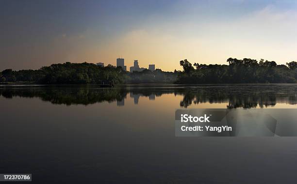 Minneapolis Lake Morning Stock Photo - Download Image Now - City, Cityscape, Clean
