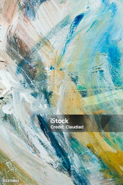 Foto de Fundo De Pintura e mais fotos de stock de Abstrato - Abstrato, Arte, Cultura e Espetáculo, Azul