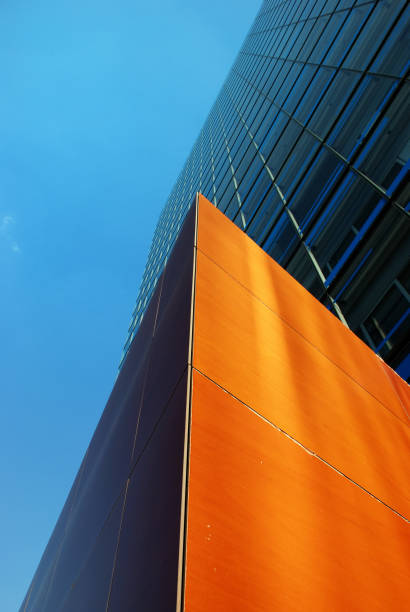 modern office tower in hamburg.